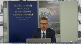 VATESI Deputy Head for General Nuclear Safety Matters S. Šlepavičius at the virtual international conference.