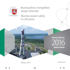 VATESI 2016 m. veiklos ataskaitos viršelis